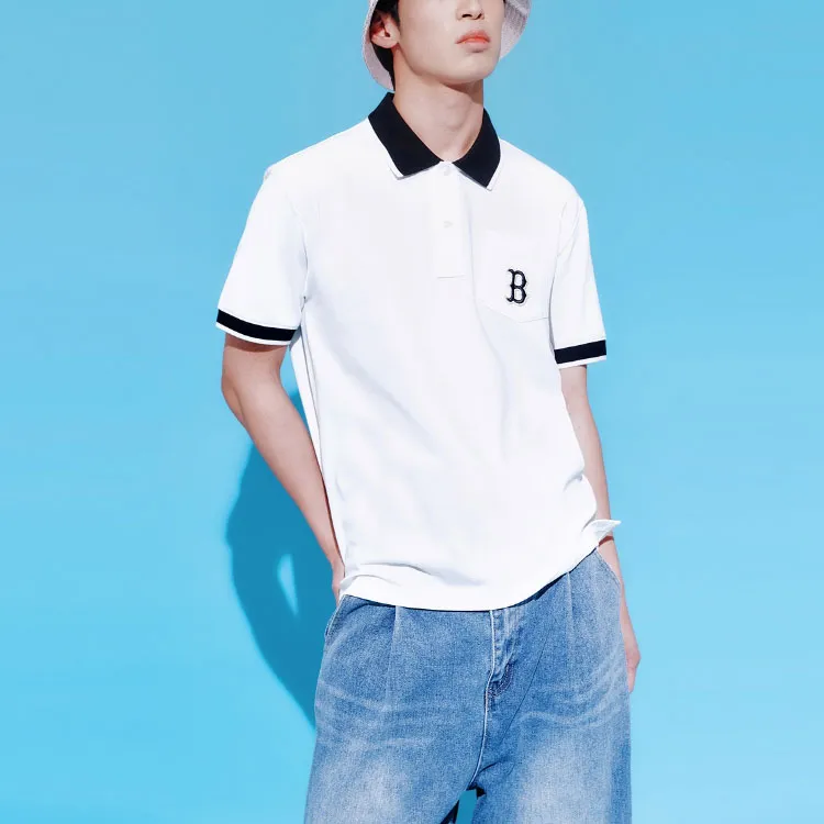 MLB SS23 Polo Shirt Men's White-5