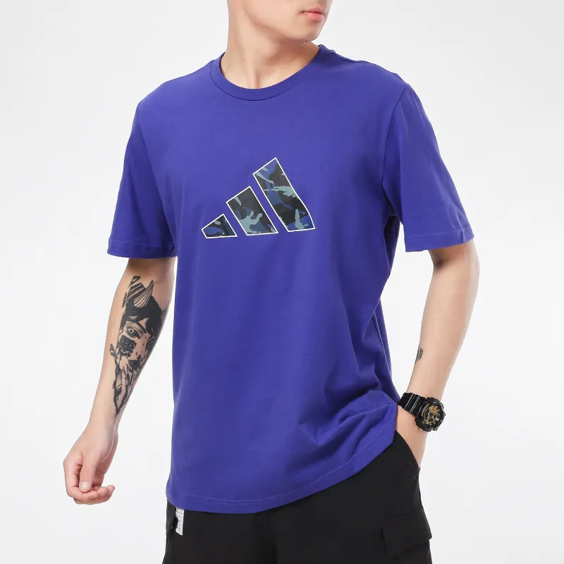 Adidas T Shirts Men Purple-4