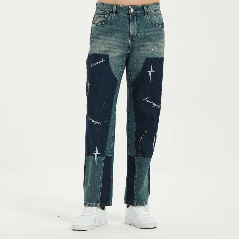 LIUREGALI Jeans Men Blue-3