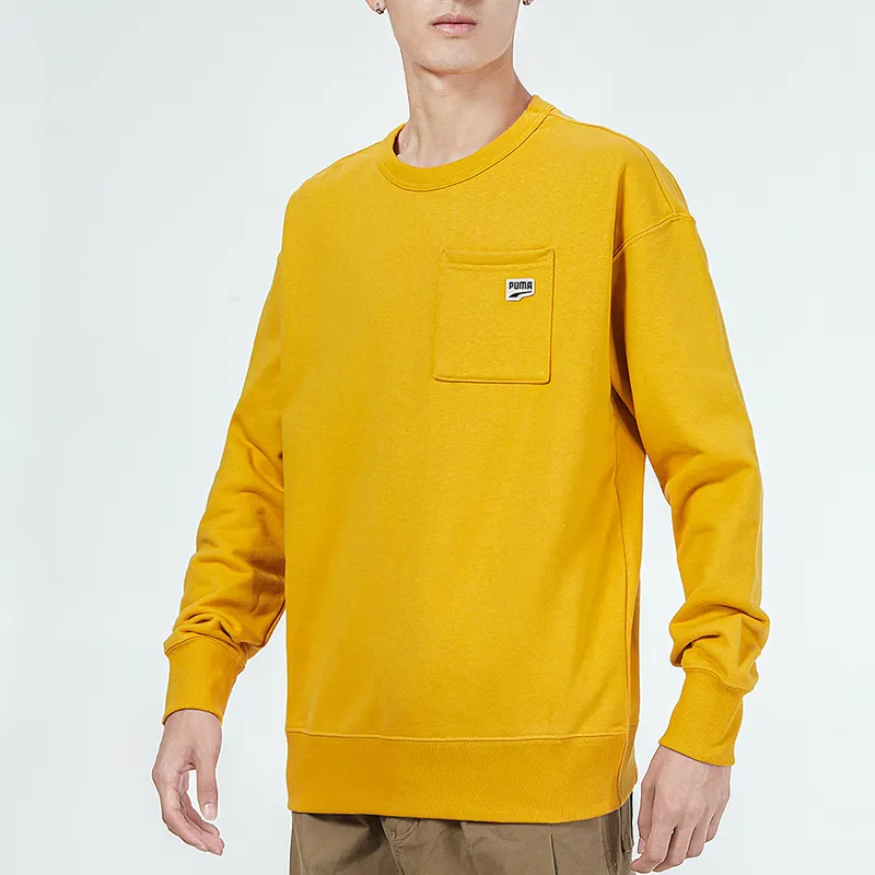 PUMA Sweatshirts Men Yellow-3