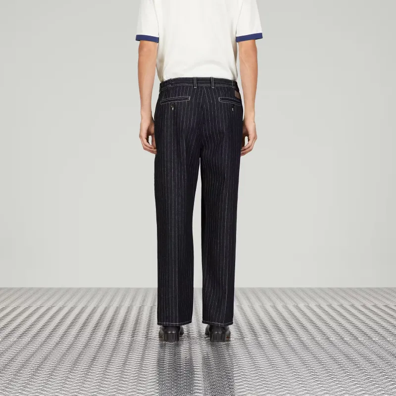 GUCCI Casual Pants Men Dark Blue-2