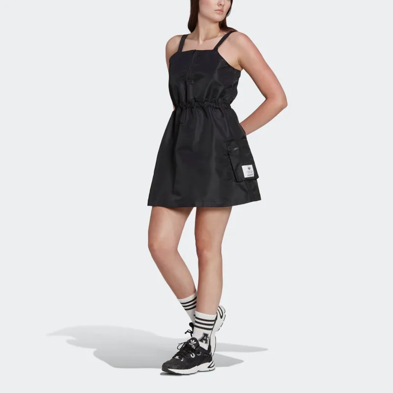 Adidas Originals Slip Dresses Women's Black-1