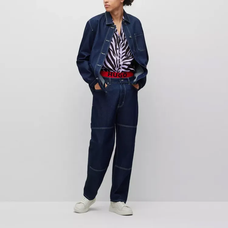 HUGO BOSS Jeans Men Dark Blue-4