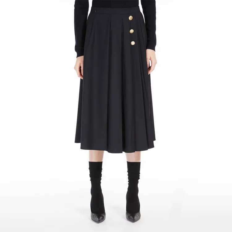MaxMara Casual Long Skirt Women's Black-2