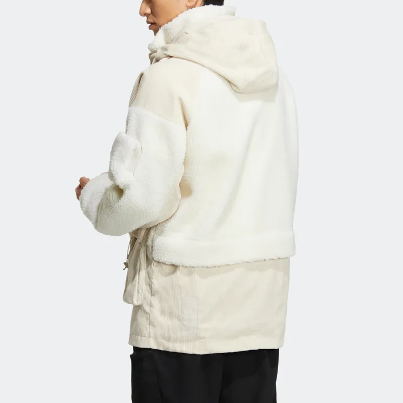 Adidas Velvet Jackets Men White-2