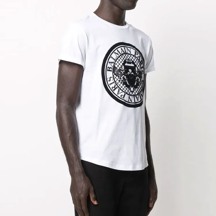 BALMAIN T Shirts Men White-3