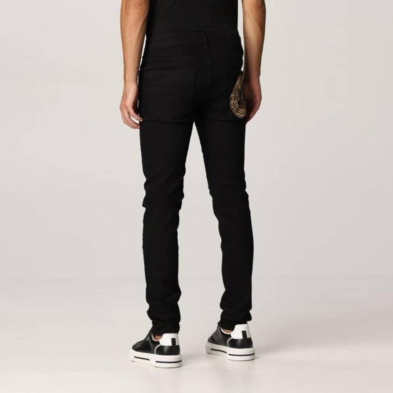 VERSACE JEANS COUTURE Jeans Men Black - POIZON