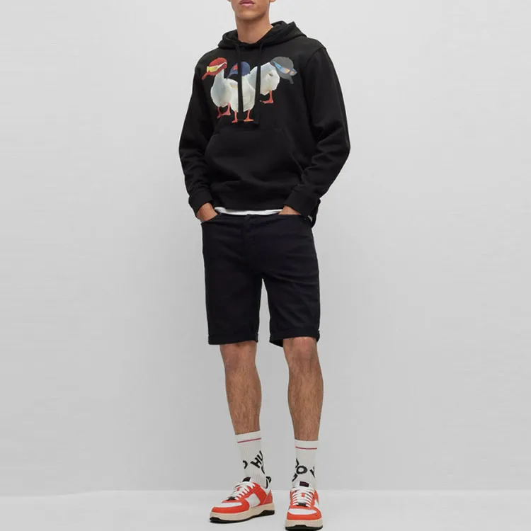 HUGO BOSS Cotton-blend Relaxed-fit Hoodie-3