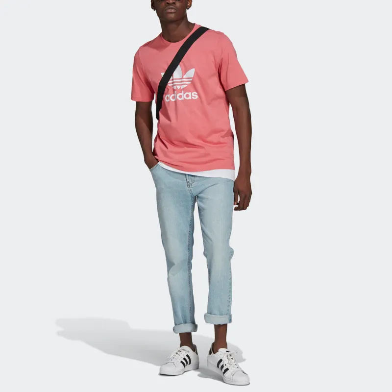 Adidas Originals T Shirt Men's Rose Red-3