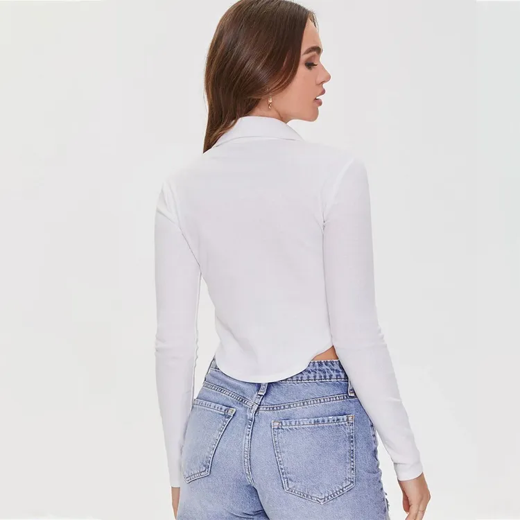FOREVER 21 Crop Tops Women's White-2