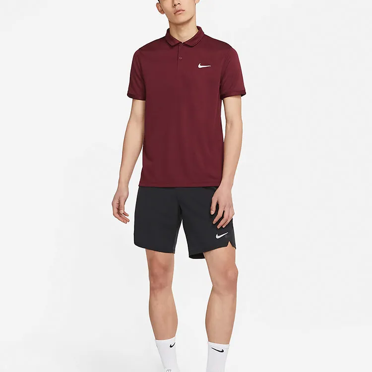 Nike Polo Shirts Men Burgundy-2