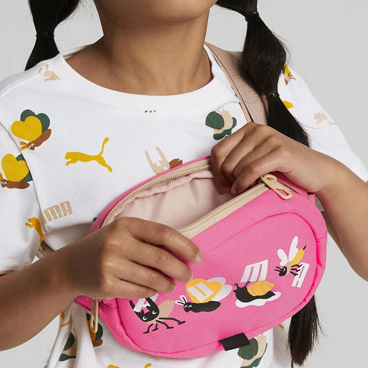 PUMA Polyester One Shoulder Crossbody Fanny Pack Small Size Women's Pink-4