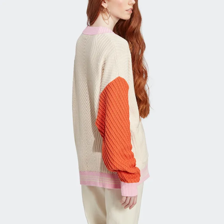 Adidas Originals SS23 Adicolor 70s Retro Series Knitwear Women's Wonder White-2