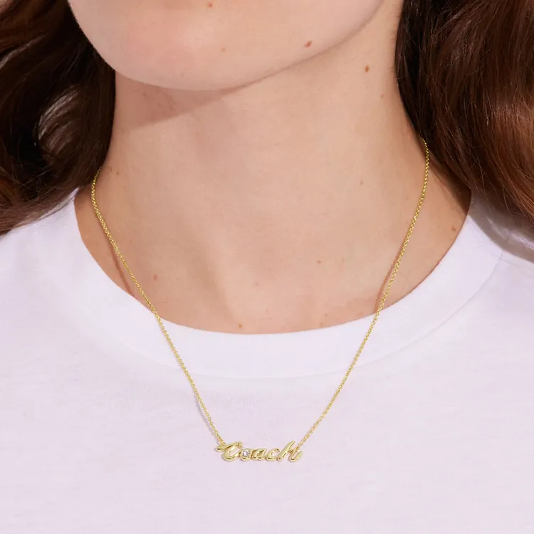 COACH Necklaces Women's Gold-1
