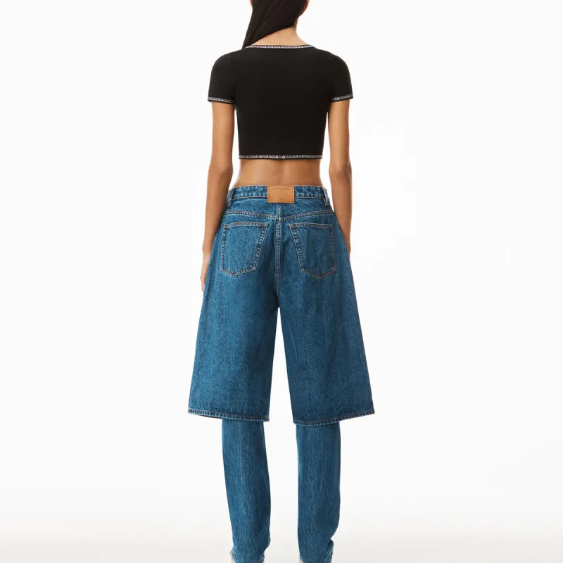 Alexander Wang Logo Detailed Crop Top-2