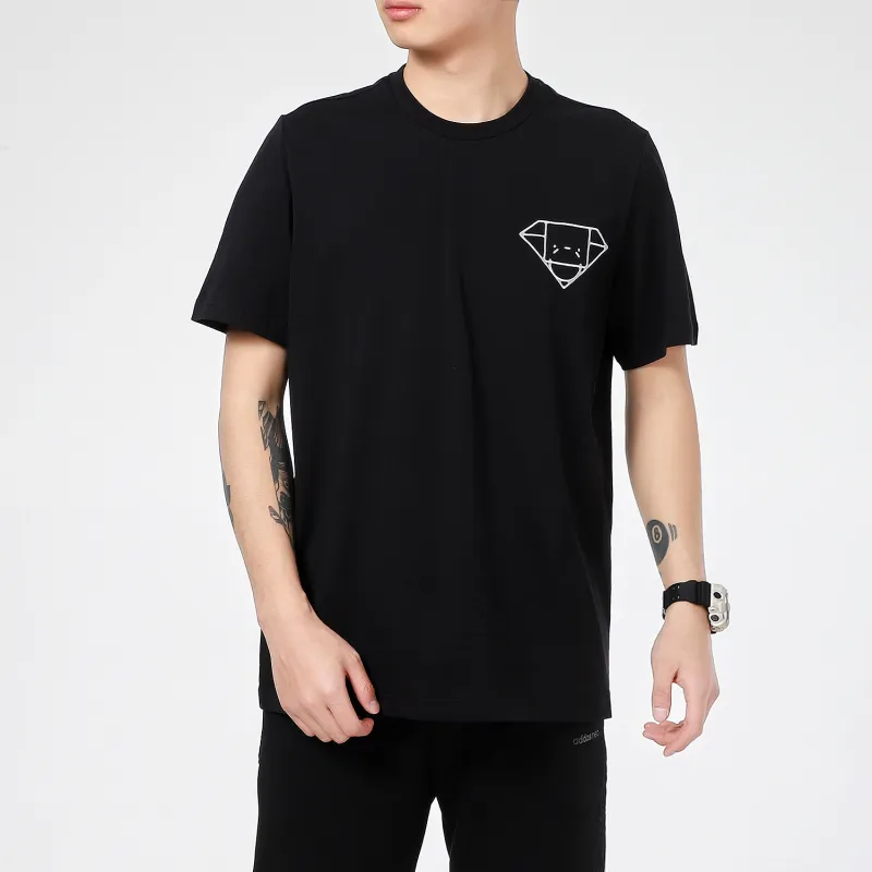Adidas T Shirts Men Black-2