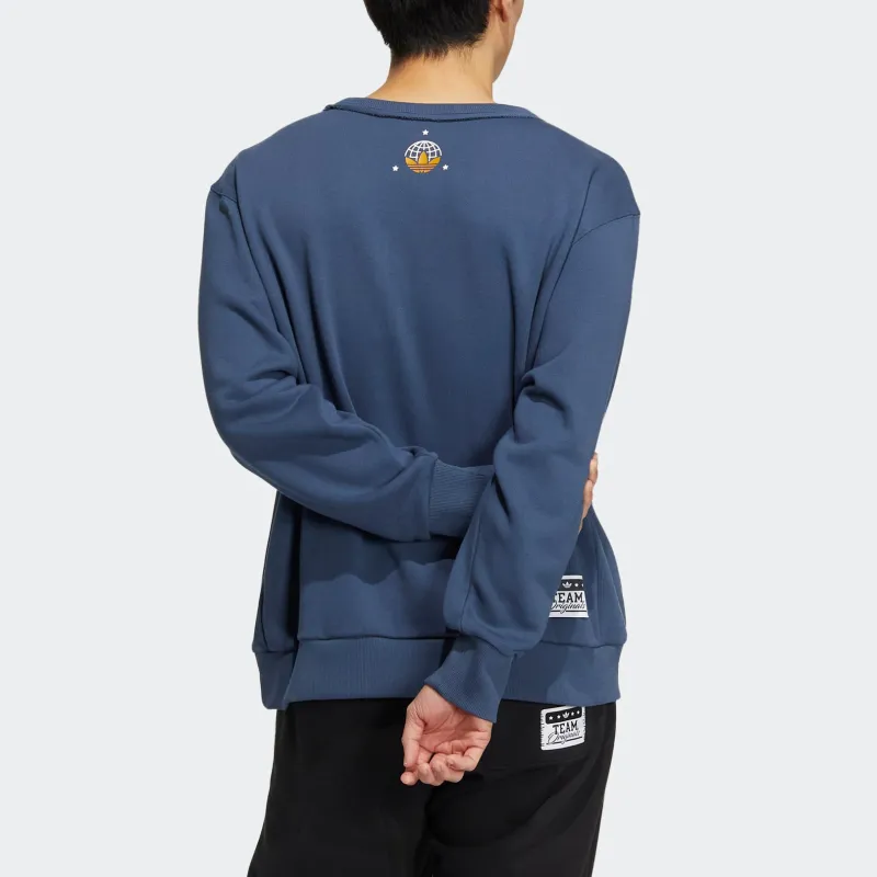 Adidas Originals Sweatshirts Men Blue-2