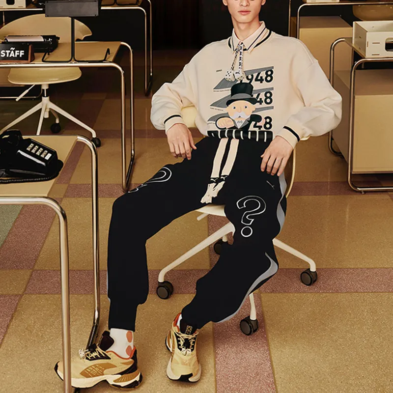 PUMA X Staffonly X Monopoly Collaboration Sweatshirts Men Khaki-2