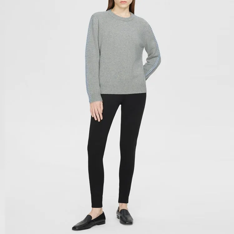 THEORY Cashmere Sweaters Women's Blue White Multicolor-1