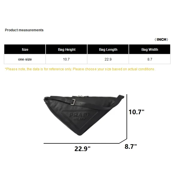 PRADA Large Leather Triangle Shoulder Bag-10