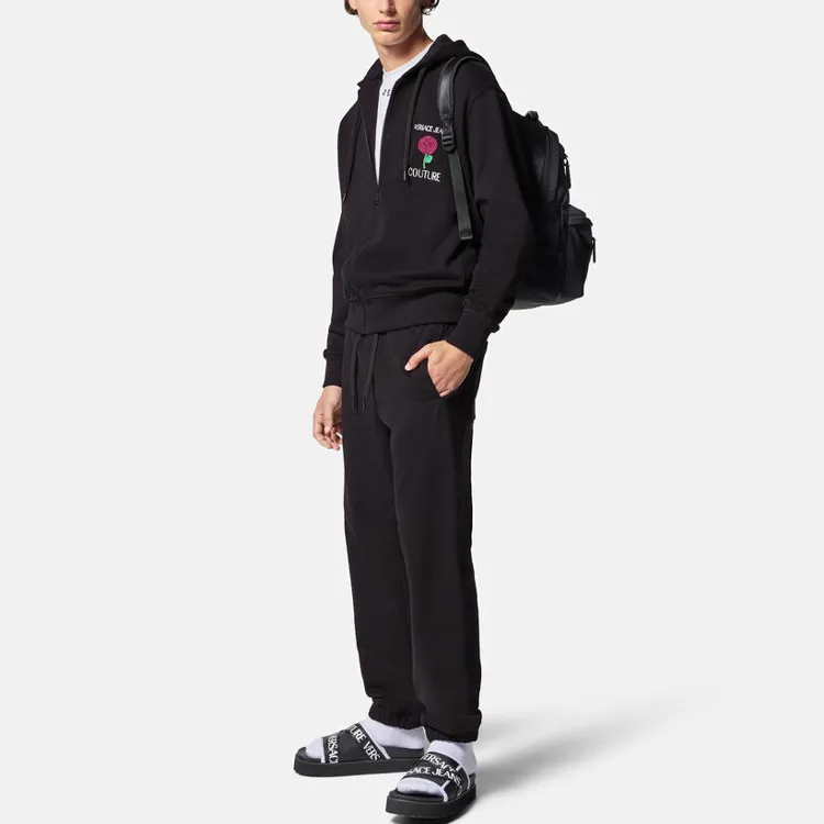VERSACE JEANS COUTURE Knitted Sweatpants Men Black-1