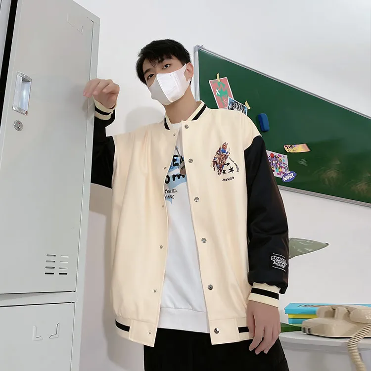 GENANX x 'DAHUAXIYOU'SHOUYOU Baseball Jacket Unisex-2