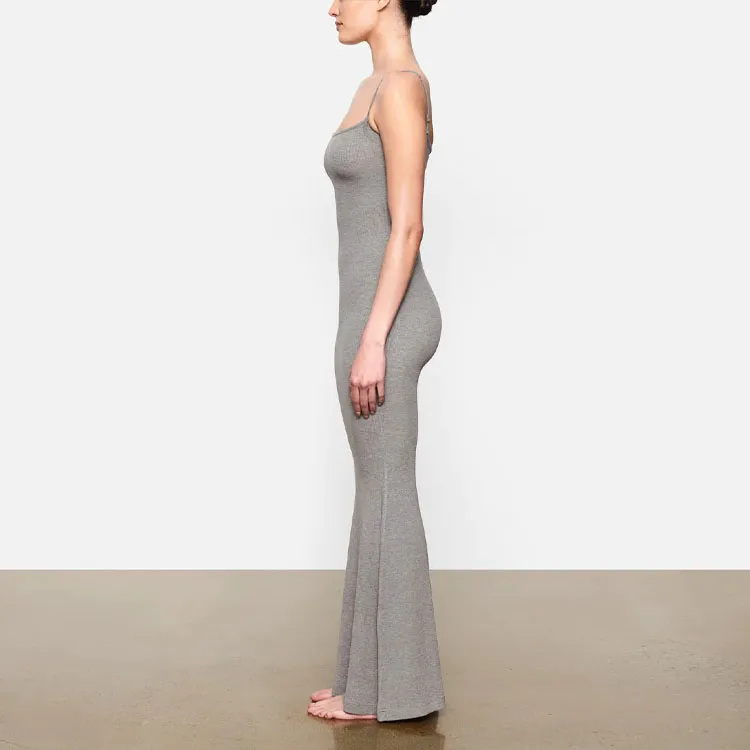 Skims Slip Dresses Women's Heather Grey-3