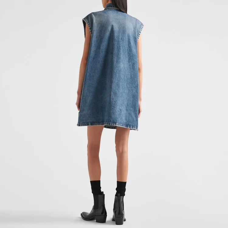 PRADA Vests Women's Denim Blue-1