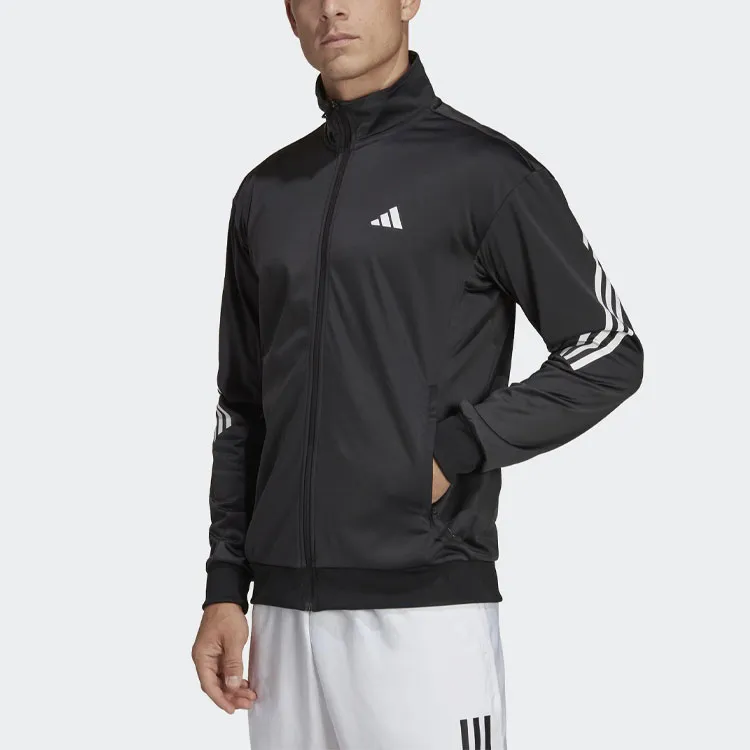 Adidas Free Shipping With AdiClub 3 Stripes Knit Tennis Jacket-1