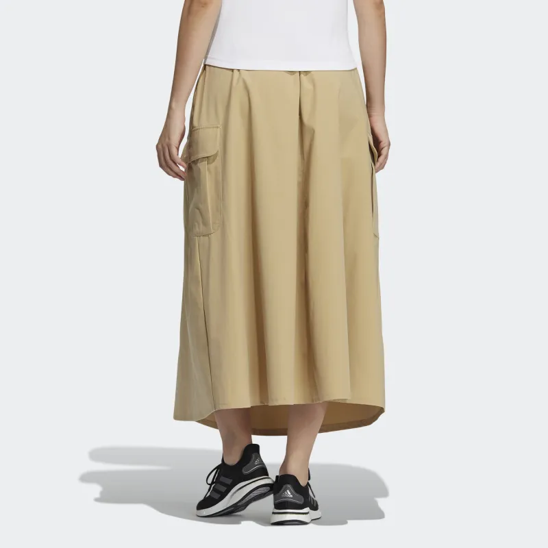 Adidas Casual Long Skirt Women's Khaki-2
