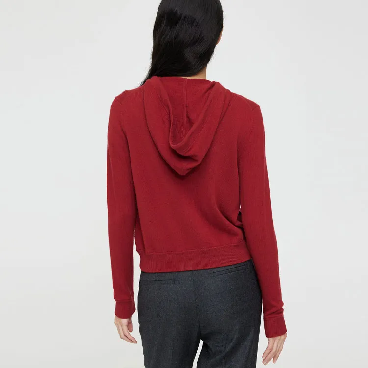 THEORY Chinese New Year SS23 Cashmere Sweaters Women's Red Peony-3