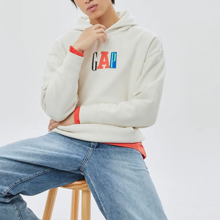 GAP Sweatshirts Unisex Gray White-1