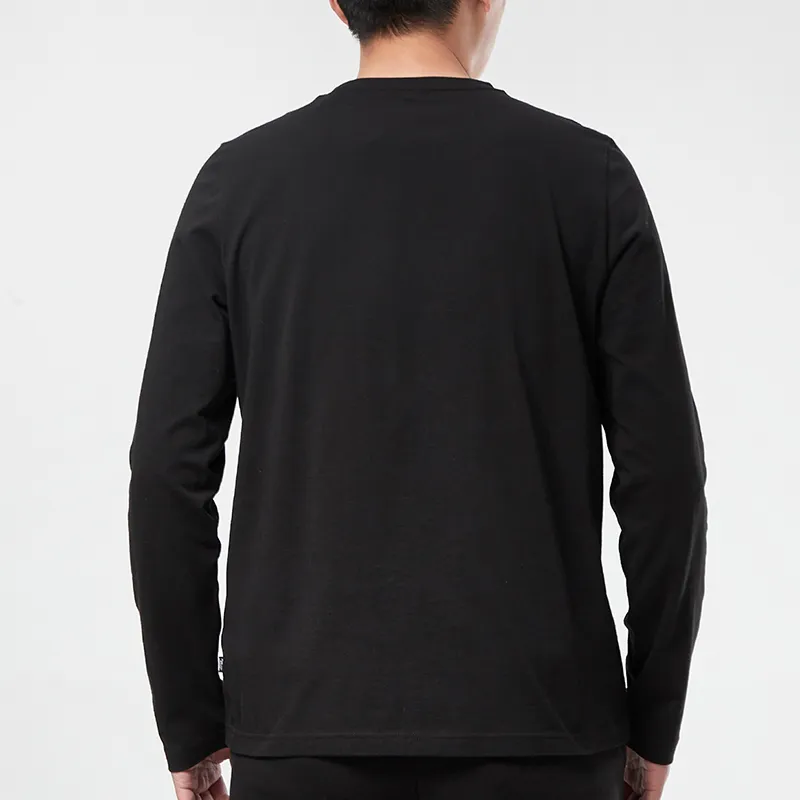 PUMA Essentials Long T Shirts Men Black-4