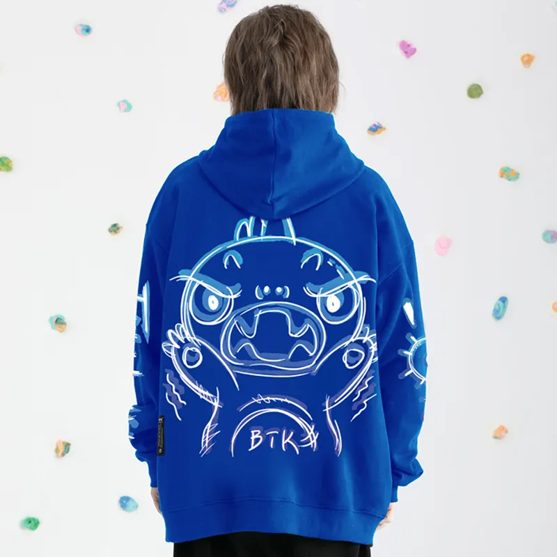 BTK Hooded Loose Fit Sweatshirt Unisex-10
