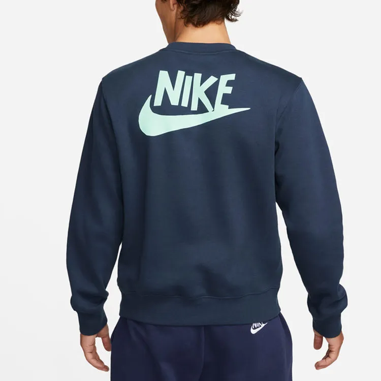 Nike Sweatshirts Men Dark Navy Blue-3