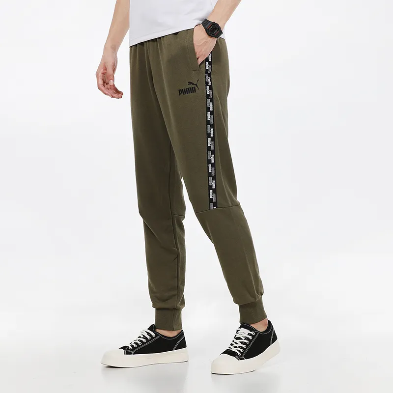 PUMA Sports Pants Men Army Green-4