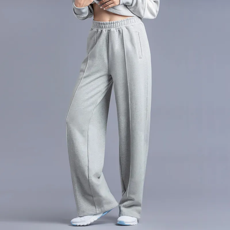 Monster Guardians Wide Leg Sports Pants Women's Mist Gray-2