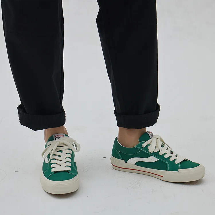 OddCIRKUS x Vision Street Wear Astley Pro Low Top Skateboard Shoes Unisex Green-7