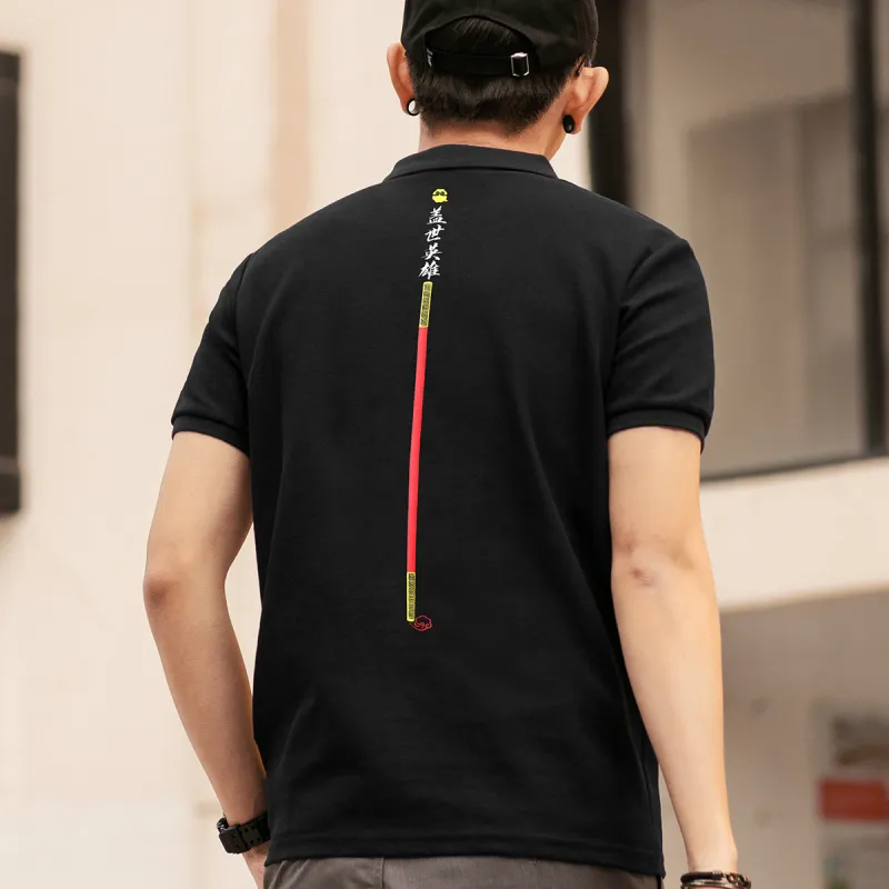 GUKUUL Polo Shirts Men Obsidian Black-5