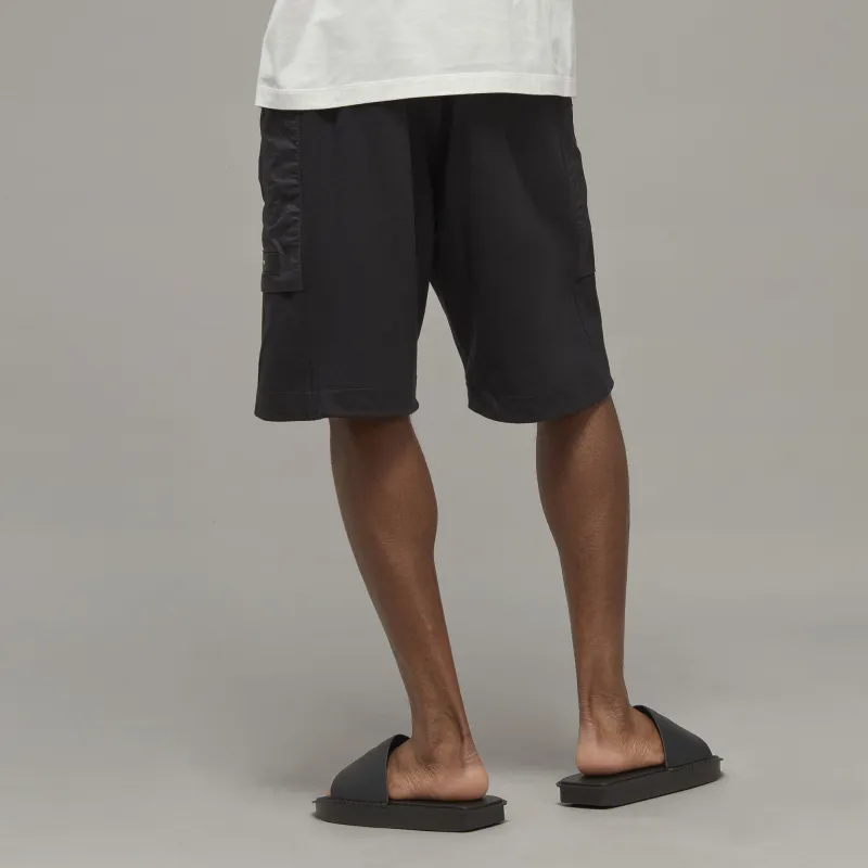 Y 3 Drawstring Buckled Bermuda Shorts-2