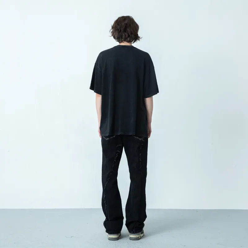 XINYINSU Jeans Unisex Black-7