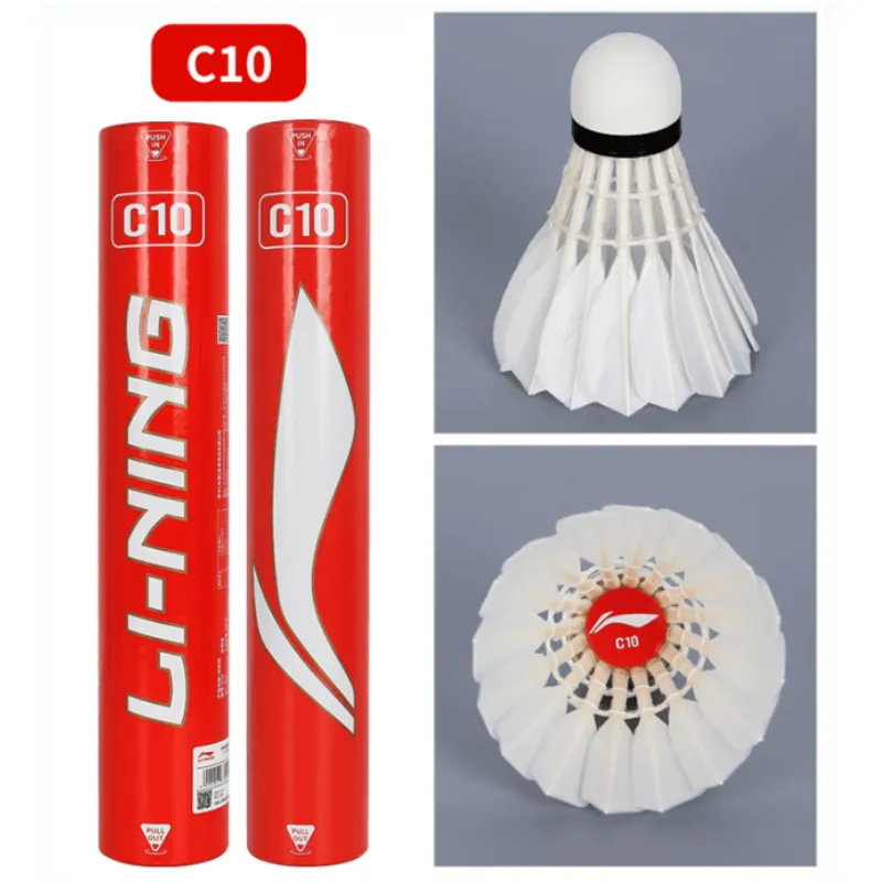 LiNing AYQR026 Duck Feather Shuttlecock 12 Pack CiGu Duck Feather Training Shuttlecocks-7