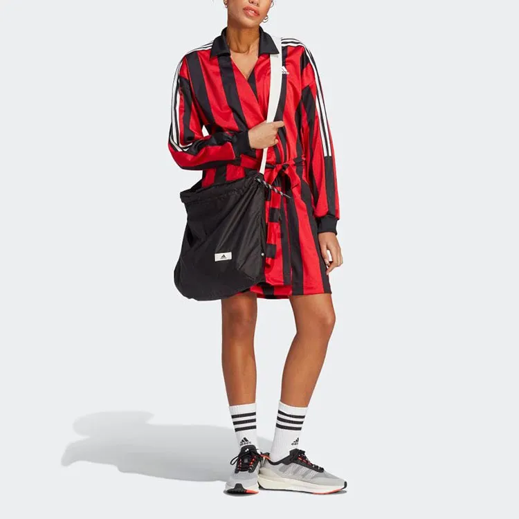 Adidas Long-Sleeved Dresses Women's Red-1