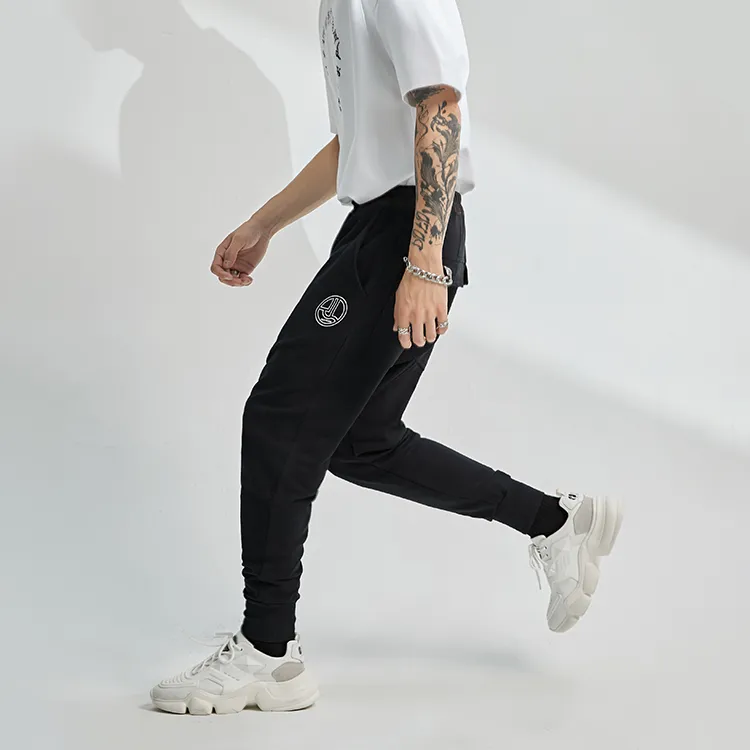 RICKYOUNG Jogger Casual Pants Unisex Black-6