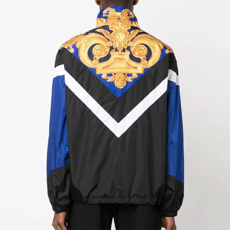 VERSACE Baroque Pattern Zip Up Jacket-2