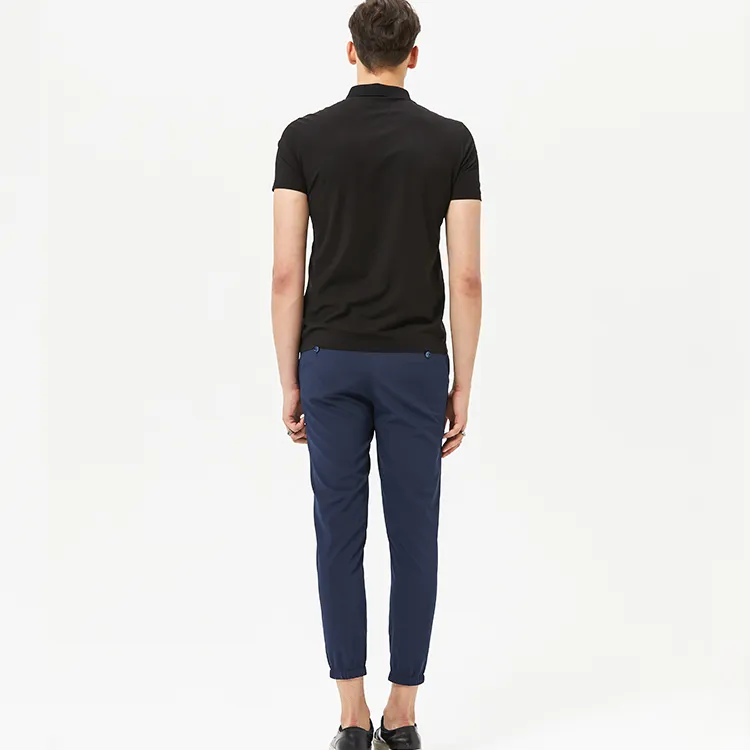 DAVID NAMAN Straight Casual Pants Men's Navy Blue-4