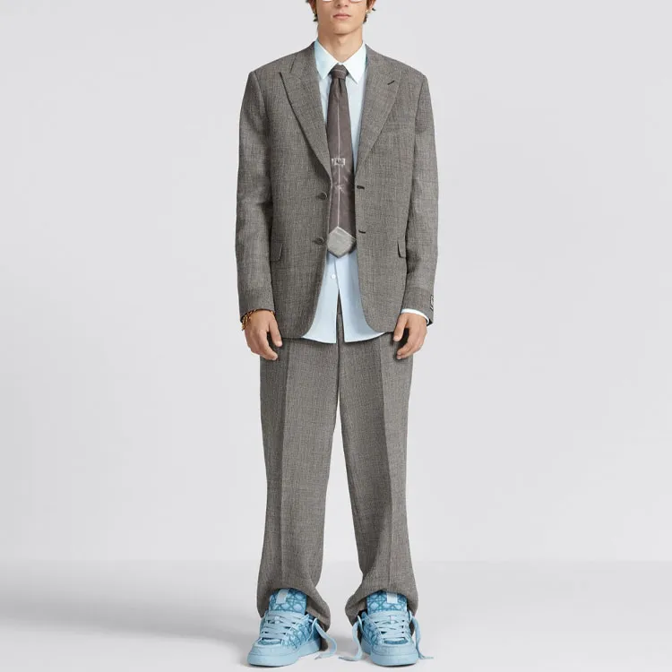 DIOR Business Suits Coats Men's Gray-2