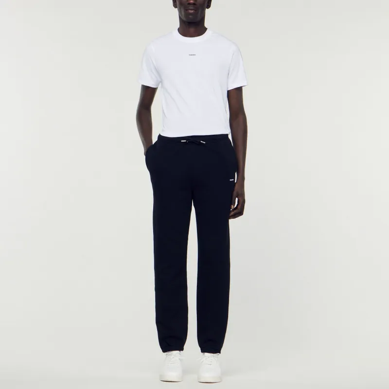 Sandro Knitted Sweatpants Men Black-1