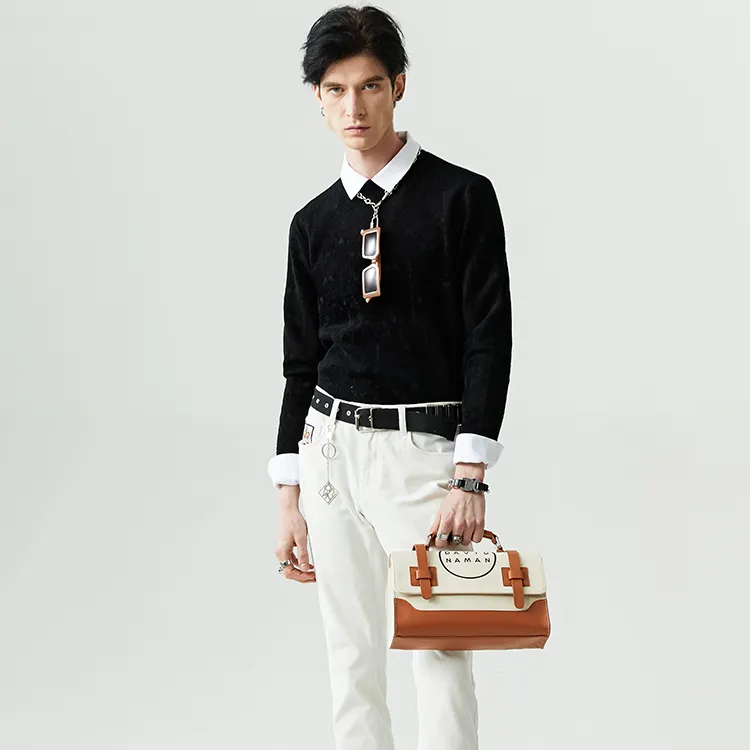 DAVID NAMAN Sweaters Men Black-3