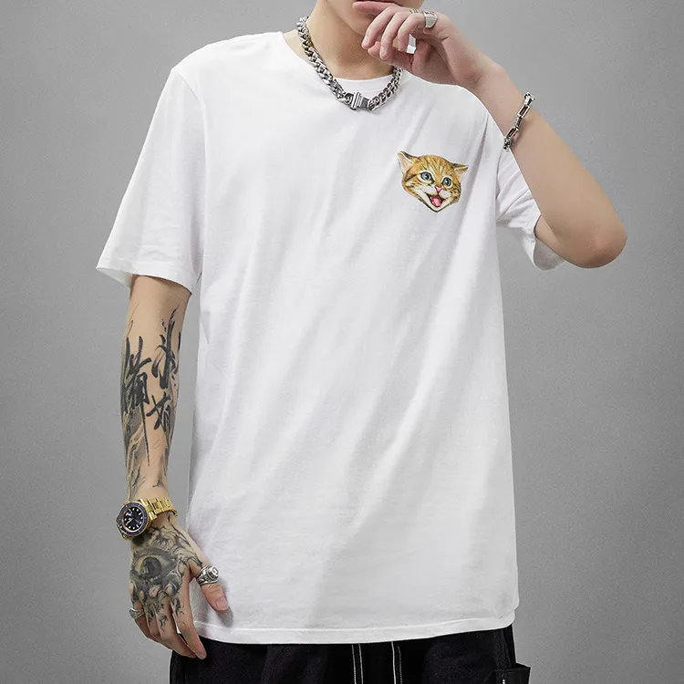 Nike T Shirts Men White-5
